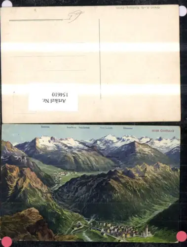 154610,Gotthard m. Gipfelkarte Kt Uri