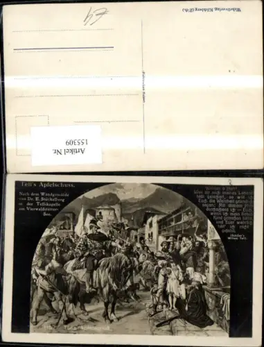 155309,Tells Apfelschuß Vierwaldstättersee Tellskapelle Sisikon Kt Uri