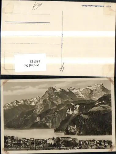 155318,Brunnen m. Uristock Ingenbohl Vierwaldstättersee Kt Uri