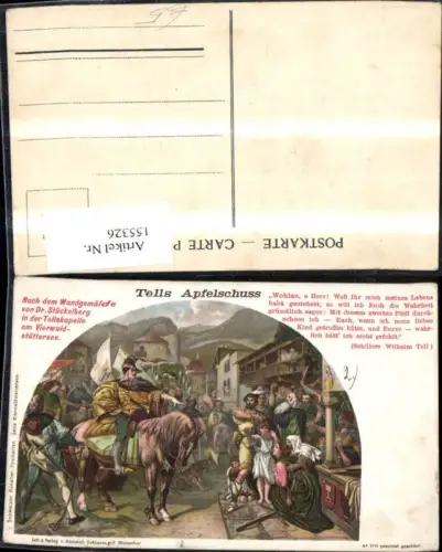 155326,Tells Apfelschuß Vierwaldstättersee Tellskapelle Sisikon Kt Uri