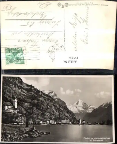 155339,Flüelen m. Bristenstock Brunnen Vierwaldstättersee 1937 Kt Uri