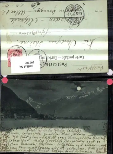 191703,Litho Flüelen b. Mondschein Kt Uri