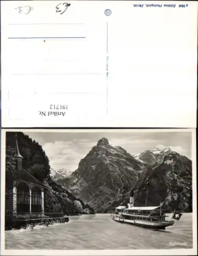 191712,Tellskapelle Sisikon Vierwaldstättersee Schiff Dampfer Uri Kt Uri