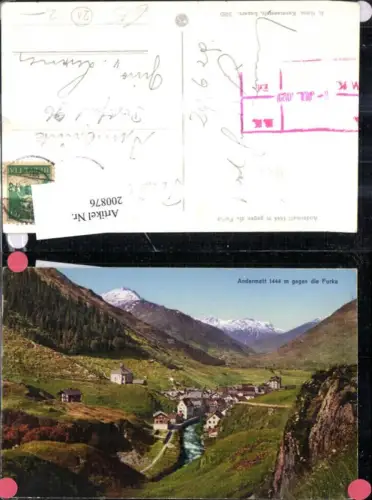 200876,Andermatt geg. d. Furka Totale Kt Uri