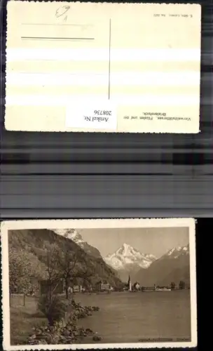 208736,Vierwaldstättersee Flüelen u. d. Bristenstock pub E. Götz 3620 Kt Uri
