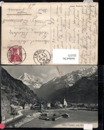 221271,Flüelen Totale m. Bristenstock Kt Uri