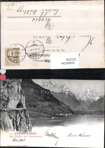 221276,Axenstraße m. Flüelen u. Bristenstock Kt Uri