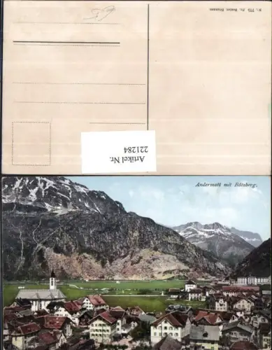221284,Andermatt Totale m. Bätzberg Kt Uri