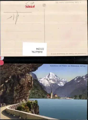 221294,Axenstraße m. Flüelen u. Bristenstock pub E. Goetz 5521 Kt Uri