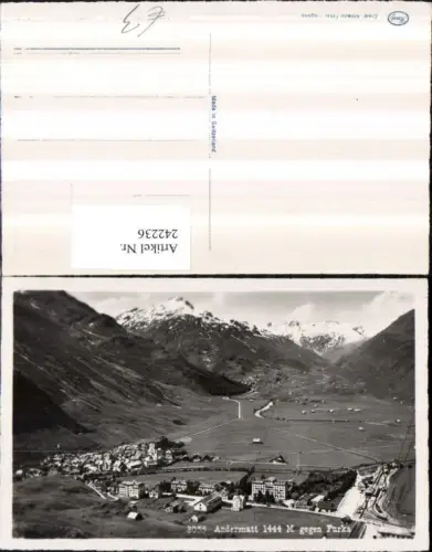 242236,Andermatt Totale geg. Furka Kt Uri