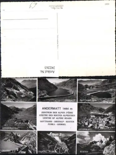 242263,Andermatt Totale Grimsel Gotthard Susten Oberalp Mehrbildkarte Kt Uri
