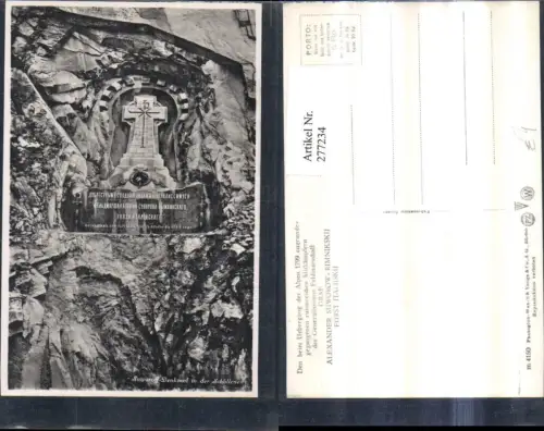 277234,Alexander Suworow-Rimnikskij Denkmal in d. Schöllenen Kt Uri