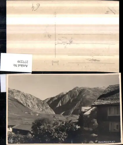 277239,Hospental Häuser Bergkulisse Kt Uri