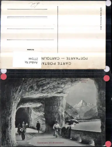 277244,Axenstraße b. Flüelen m. Bristenstock Bergkulisse Kt Uri