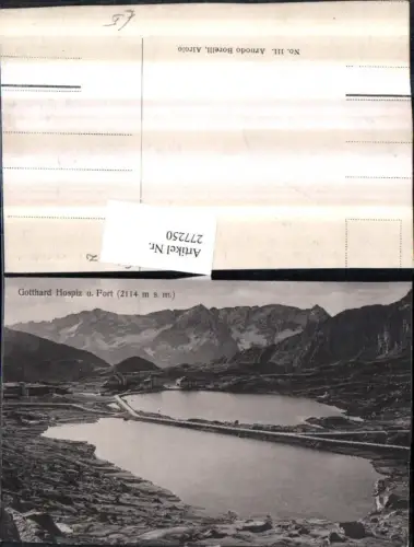 277250,Gotthard Hospiz u. Fort Bergkulisse Kt Uri