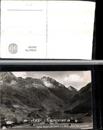304248,Andermatt Totale Blick geg. Untertal Bergkulisse Kt Uri