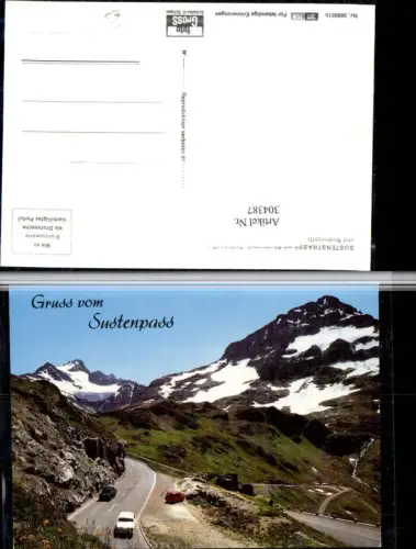304387,Sustenstraße b. Wassen m. Stucklistock Tschingelfirn u. Sustenspitz Bergkulisse