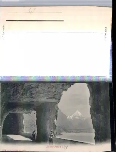 309764,Axenstraße Tunnel b. Flüelen Bergkulisse Kt Uri