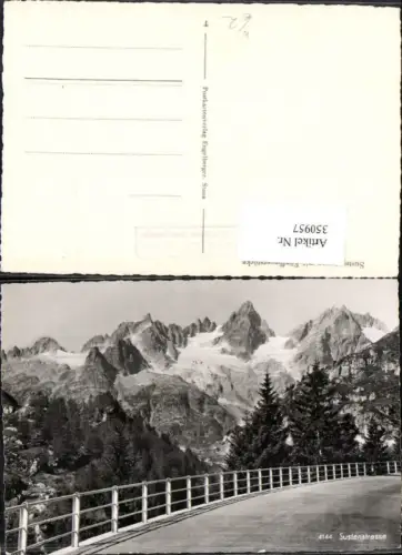 350957,Sustenstraße m. Fünffingerstöcke Bergkulisse Kt Uri