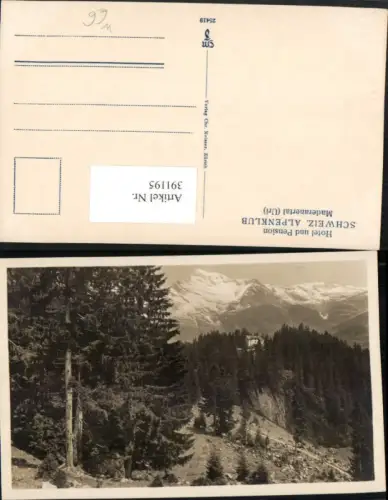 391195,Maderanertal Hotel Pension Schweizer Alpenklub Bergkulisse Kt Uri