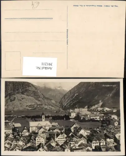 391211,Andermatt Teilansicht Kirche Kt Uri