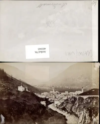 401043,Fotoabzug um 1885 Andermatt Totale Kt Uri