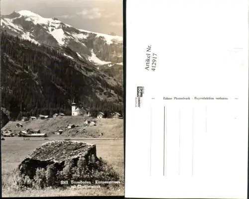412917,Urnerboden Totale Klausenstrasse m. Claridenstock Bergkulisse Kt Uri