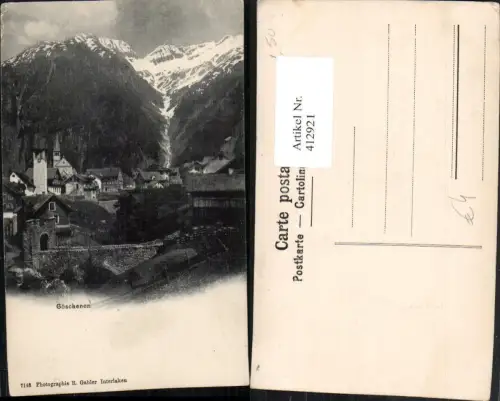 412921,Göschenen Teilansicht Bergkulisse Kt Uri