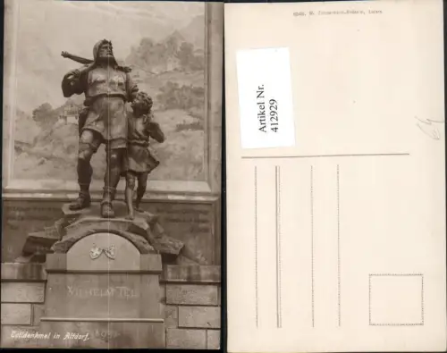 412929,Altdorf Tell-Denkmal Statue Kt Uri
