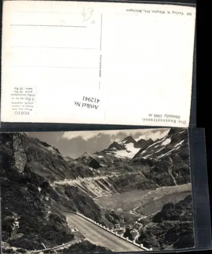 412941,Sustenstrasse Steinalp Bergkulisse Kt Uri