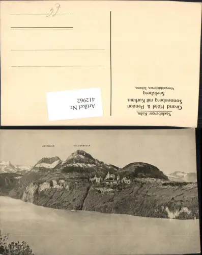 412962,Seelisberger Kulm Grand Hotel Sonnenberg m. Kurhaus Bergkulisse Kt Uri