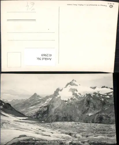 412969,Hüfigletscher m. Ruchen u. Windgälle Bergkulisse Kt Uri