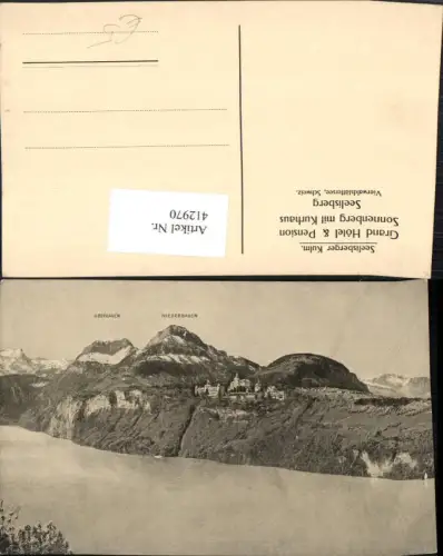 412970,Seelisberger Kulm Grand Hotel Sonnenberg m. Kurhaus Bergkulisse Kt Uri