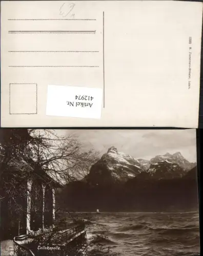 412974,Tellskapelle Kapelle b. Seelisberg Bergkulisse Kt Uri