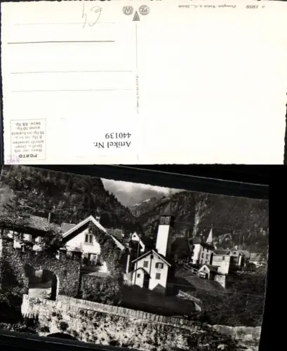 440139,Göschenen Teilansicht Kirche Brücke Kt Uri