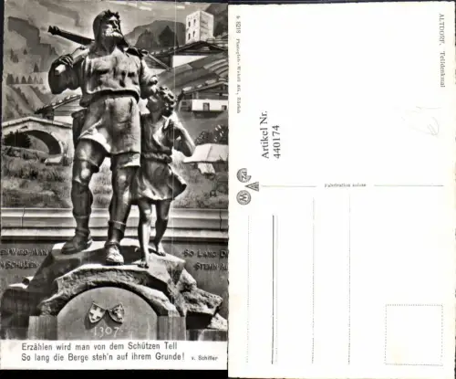 440174,Altdorf Telldenkmal Denkmal Statue Kt Uri