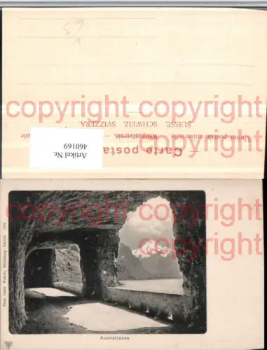 460169,Axenstraße b. Flüelen Tunnel Bergkulisse Kt Uri