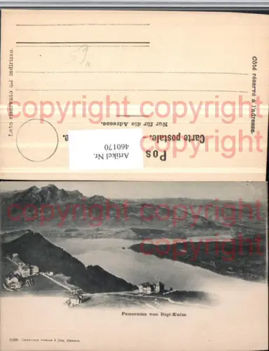 460170,Panorama von Rigi-Kulm See Bergkulisse Kt Uri