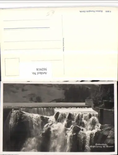 502918,Gotthardbahn Pfaffensprung b. Wassen Wasserfall Kt Uri