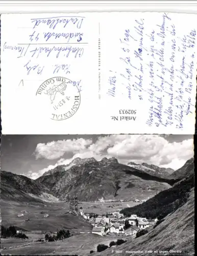 502933,Hospental Totale geg. Oberalp Bergkulisse Kt Uri