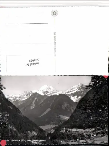 502939,Bristen Totale m. Oberalpstock Bergkulisse Kt Uri