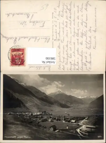 586100,Foto Ak Andermatt geg. Furka Switzerland