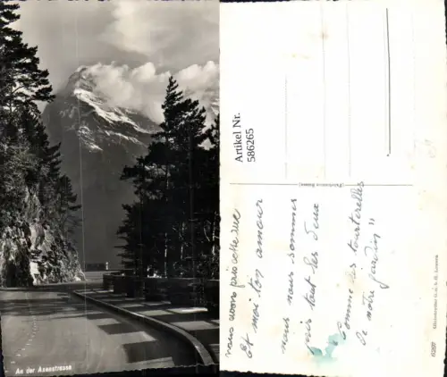 586265,Foto Ak An der Axenstrasse b. Sisikon Switzerland