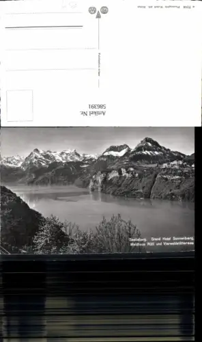 586391,Foto Ak Seelisberg Grand Hotel Sonnenberg Waldhaus Rütli u. Vierwaldstättersee Switzerland