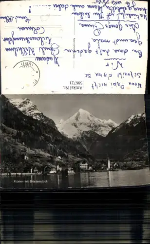 586721,Foto Ak Flüelen m. Bristenstock Switzerland