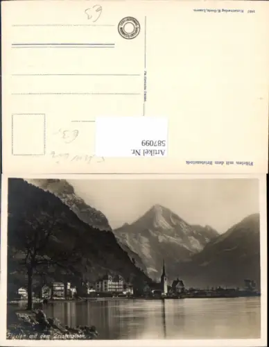 587099,Flüelen m. d. Bristenstock Switzerland