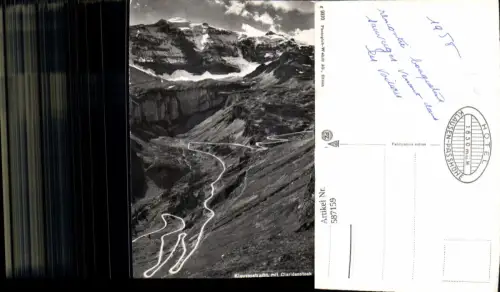 587159,Foto Ak Klausenstrasse m. Claridenstock Altdorf Switzerland
