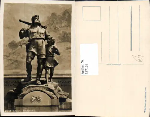 587163,Altdorf Telldenkmal Statue Switzerland