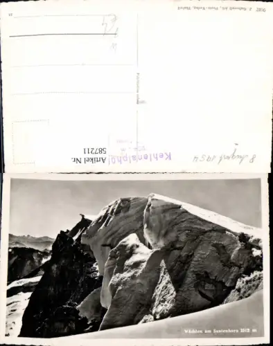 587211,Foto Ak Wächten a. Sustenhorn Göschenen Switzerland pub J. Gaberell 9687