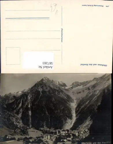 587283,Göschenen und d. Rienthal Switzerland pub E. Goetz 1708